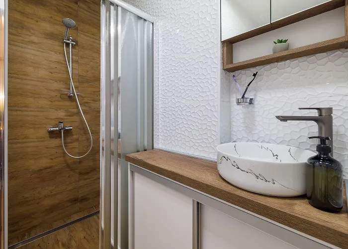 Bezauberndes Nur 450 Meter Zum Mit Aussendusche, Liegen, Meerblick *